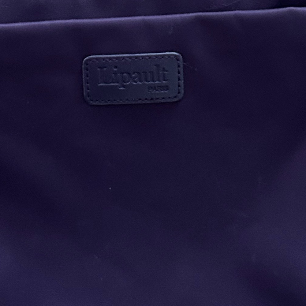 Lipault Purple Nylon Crossbody Adjustable Strap - Picture 10 of 11